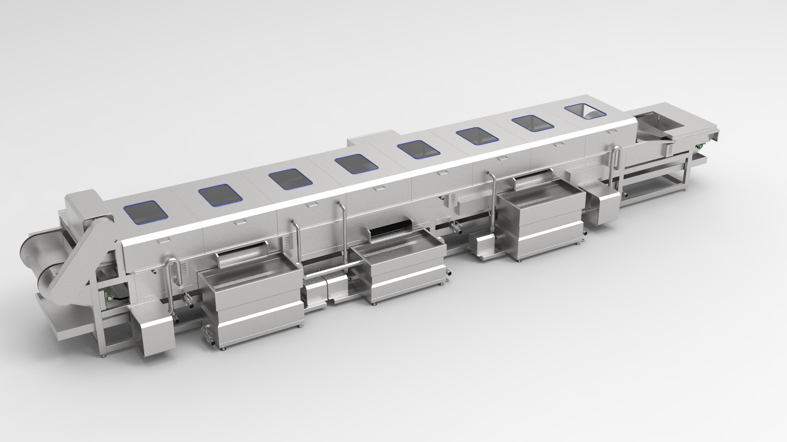 10“水触媒”食材净化流水线