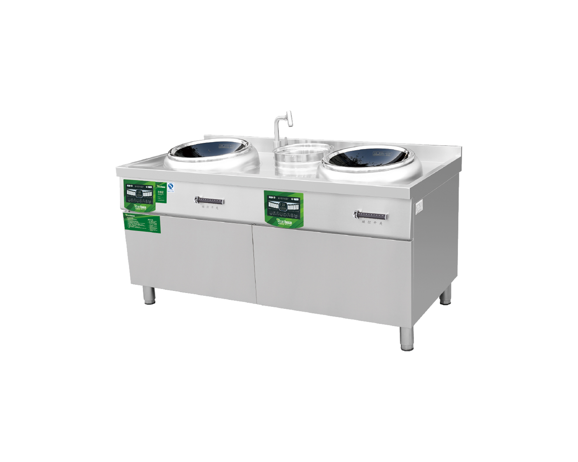 03 明档电磁双炒单尾炉 41-3 03 明档电磁双炒单尾炉 41-3