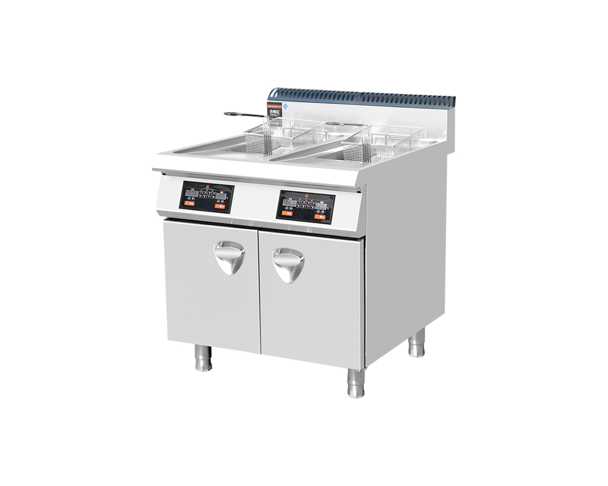 08 电磁双缸油炸炉 55-1 08 电磁双缸油炸炉 55-1