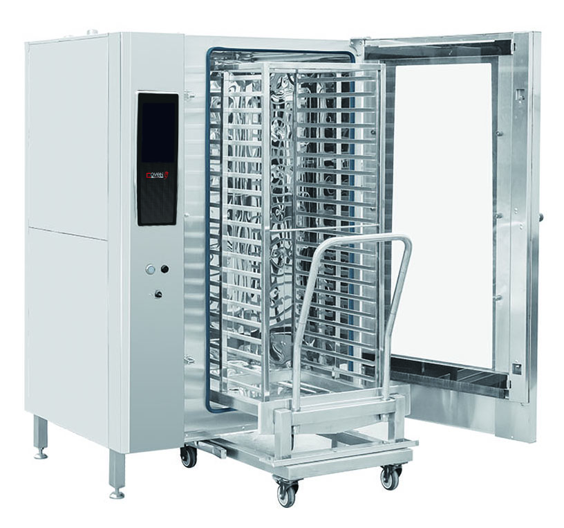 07 40盘带推车电热液晶版万能蒸烤箱 07 40盘带推车电热液晶版万能蒸烤箱